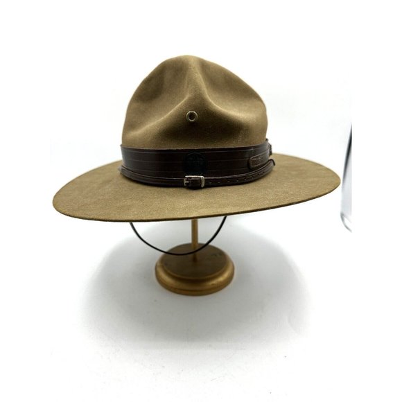 Vintage 1940's Boy Scouts of America Official Scout Master Campaign Hat w/ Board